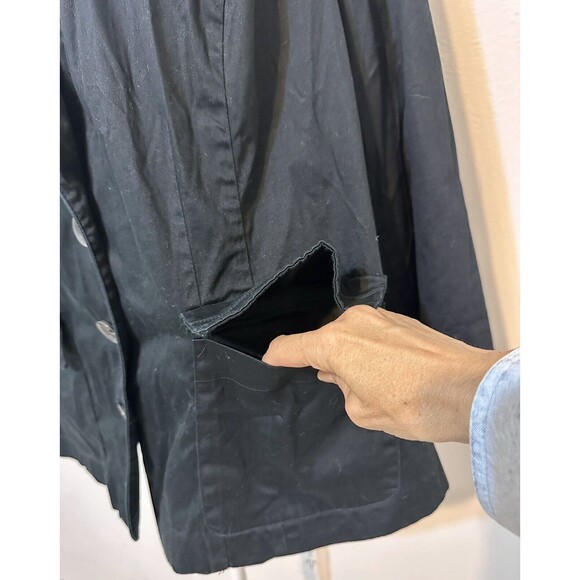 Lane Bryant Women Size 24 (3X) Black Button Front Jacket Career Wear Classic - Picture 4 of 10